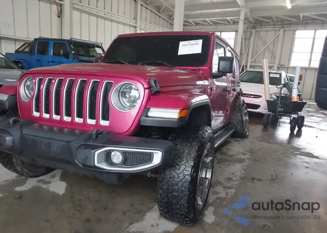 2021 Jeep Wrangler Unlimited Sahara 4X4 из США, поврежденный, VIN 1C4HJXEN4MW852853